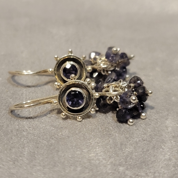 Beautiful Dave Paulus amethyst earrings - Picture 5 of 5